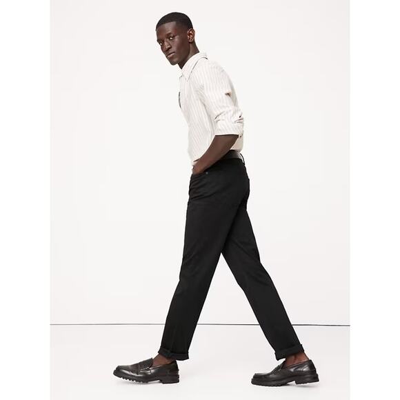 Banana Republic Men’s Traveler Jeans Slim Fit 31 x 30 BLACK EUC Slim Straight - Picture 3 of 12